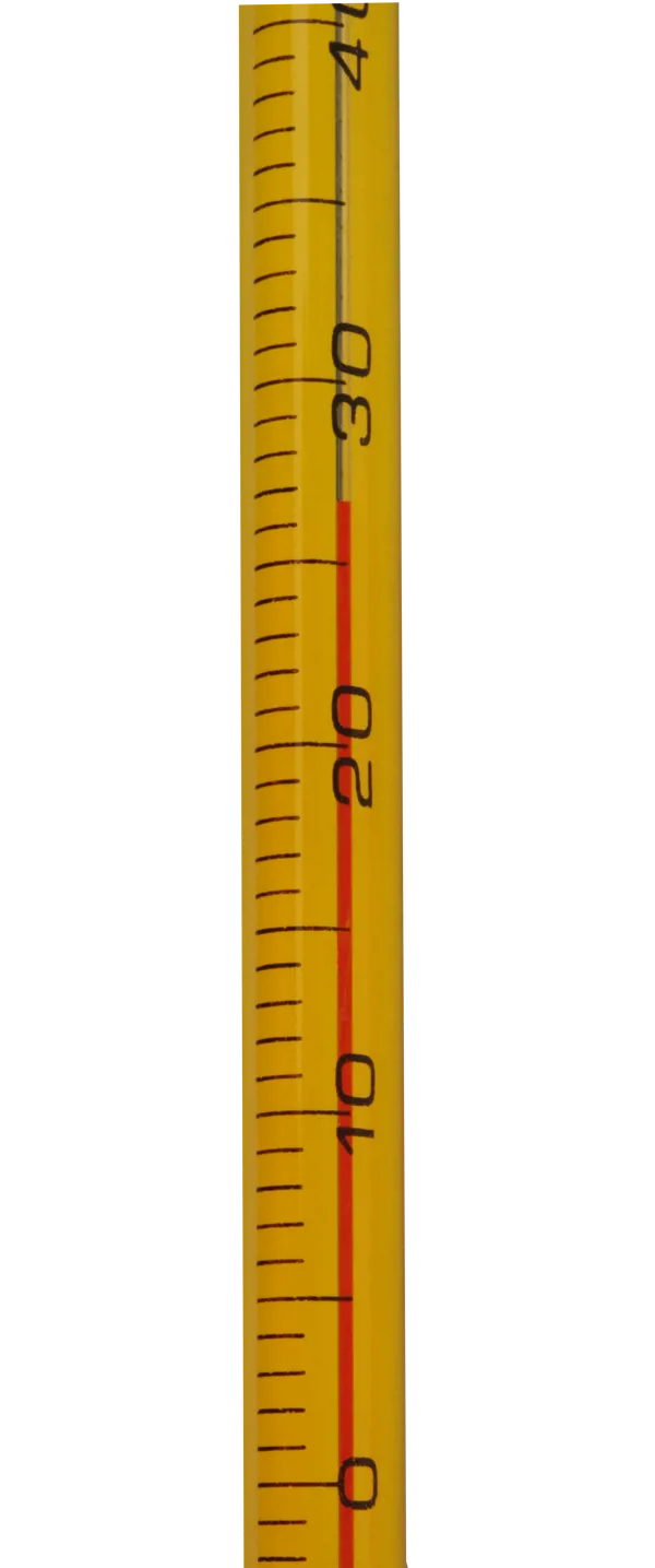 Termometer, -20 til +110 °C, trekantet  (058500)