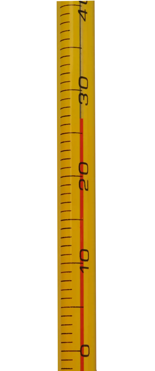 Triangulär termometer -20 till +110 °C - gul Triangulär termometer -20 till +110 °C - gul (058500)