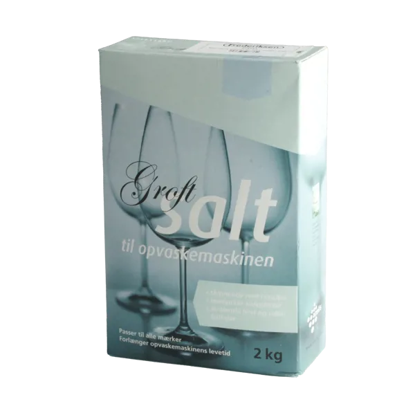 Salt, groft, til opvaskemaskine, 2 kg  (072121)