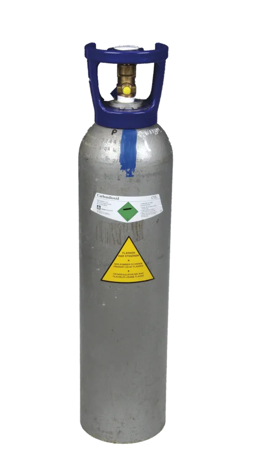 Trykflaske, CO2, med stigrør, 6 kg  (072570)