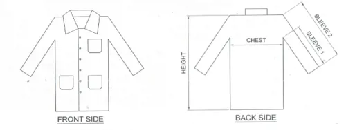 Kittel, 100 % Polyester, hvid, XXXL Kittel, 100 % Polyester, hvid, XXXL (085858)