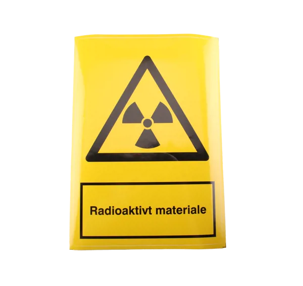 Skilt, Radioaktivitet, A4, selvklæbende Skilt, Radioaktivitet, A4, selvklæbende (088062)
