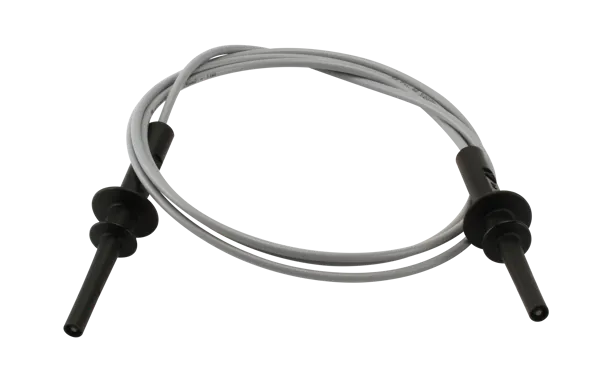 Ledning med sikkerhetsstikk, 5000 V, 150 cm svart (105755)