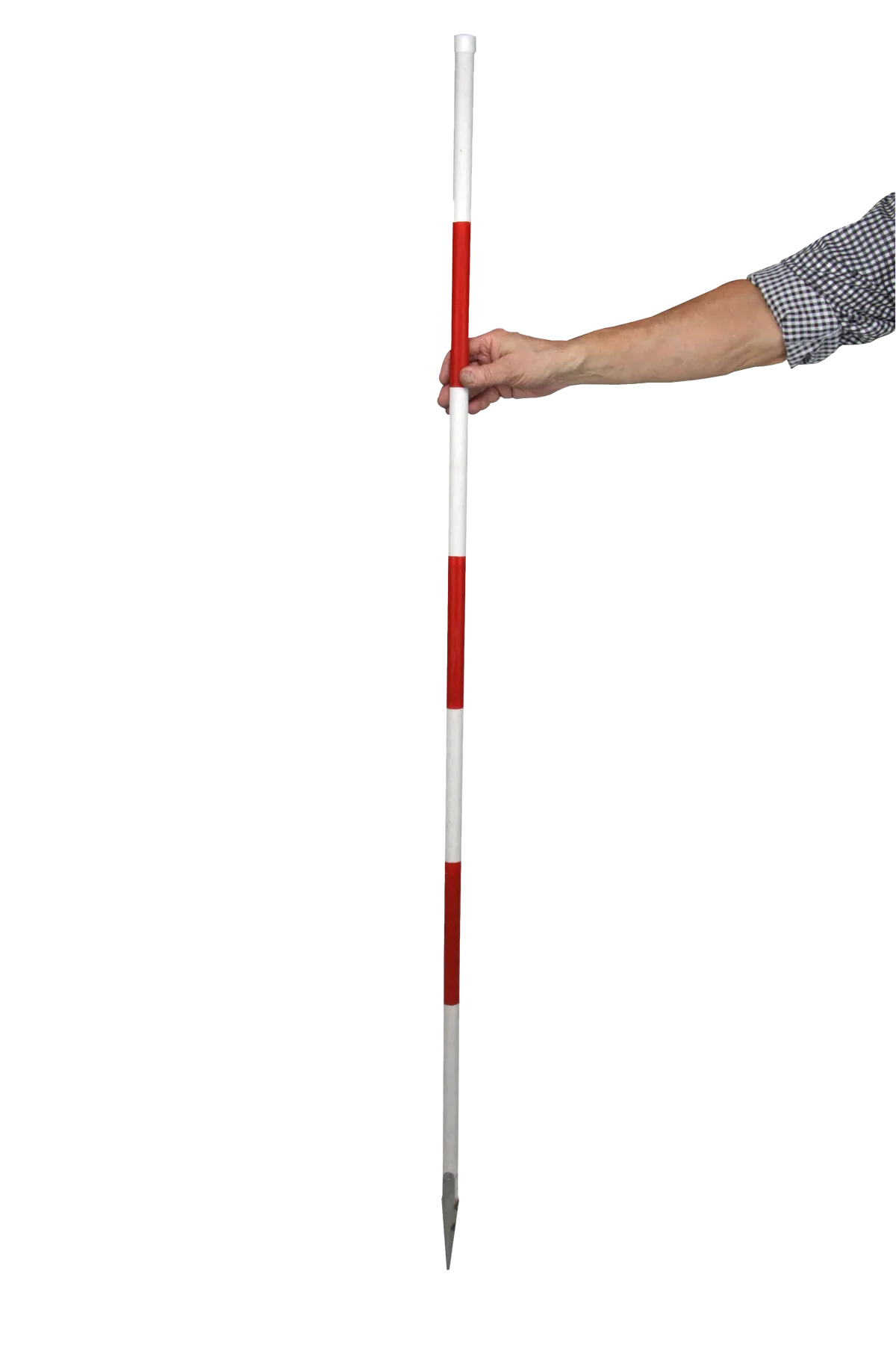 Linjal i tre 100 cm, målestokk med mm- og cm-inndeling