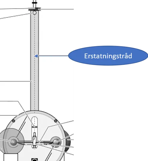 Torsionstråd med monteringsmaterial  (198055)