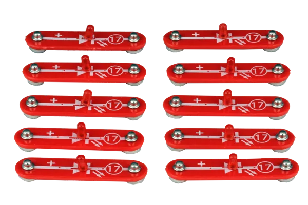 Rød lysdiode, reservedel til 210950, 210970, 210980, pk a 10  (210954)