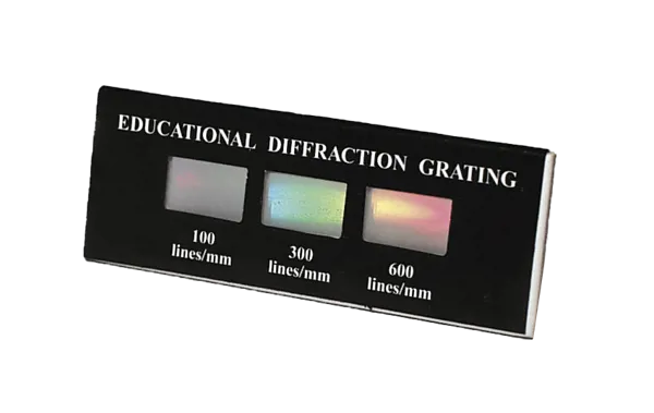 Diffraksjonsgitter 100/300/600 l/mm  (326000)