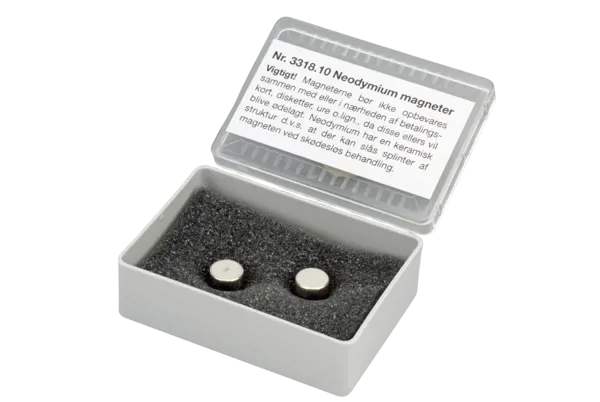 Neodymiummagnet, Ø10 x 8 mm, pk a 2 (331810)