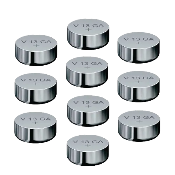 Knapcellebatterier, V13GA/LR44, 10 stk.  (351608)