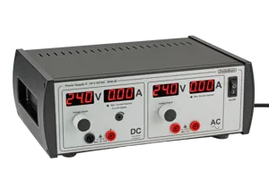 Strømforsyning, 0 - 24 V, 0 - 10 A, strømbegr kærv  (364010)