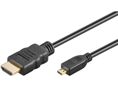 HDMI han til micro-HDMI han, Sort (1.4)  (398630)