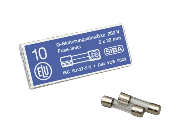 Finsikring 20 mm T 500 mA, pk a 10 Finsikring 20 mm T 500 mA, pk a 10 (409033)