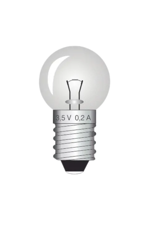 Lamp, E10, 3,5 V, 0,2 A, 10 stuks (425015)