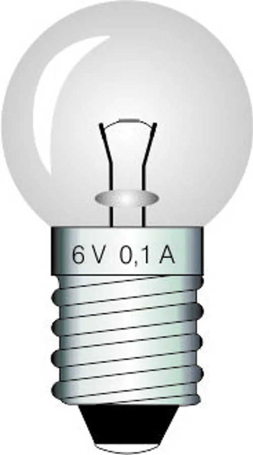 Glødepære, 6 V, 0,1 A Glødepære, 6 V, 0,1 A (425030)