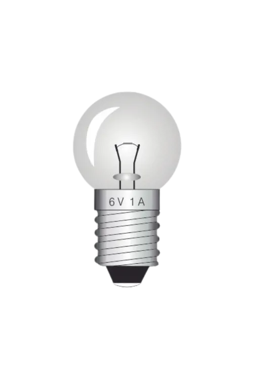 Glödlampa, E10, 6 V, 1 A, 10 st Glödlampa, E10, 6 V, 1 A, 10 st (425040)