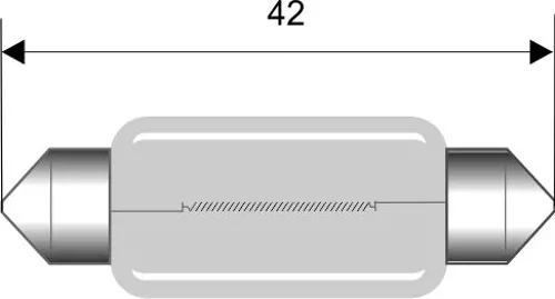 Glødepære, pinol, 12 V, 15 W  (428000)