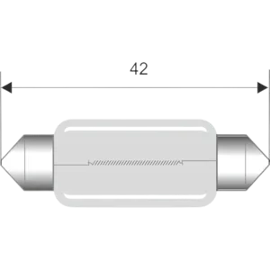 Glødepære, pinol, 12 V, 15 W  (428000)