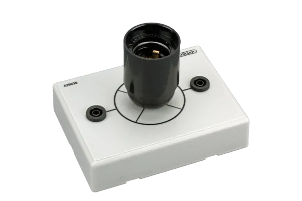 12 V Lampefatning E27 på plade 12 V Lampefatning E27 på plade (429030)