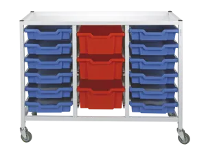Gratnells förvaringsvagn vit - 3 kolumner Gratnells förvaringsvagn vit - 3 kolumner (576527)