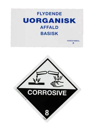 Flytende uorganisk avfall, basisk (591501)