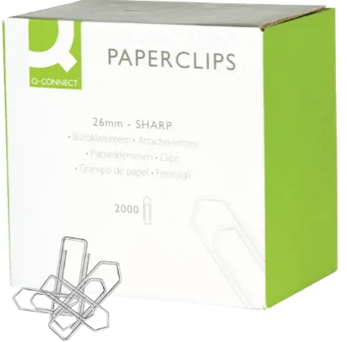 Papirclips 2000 stk.  (591810)