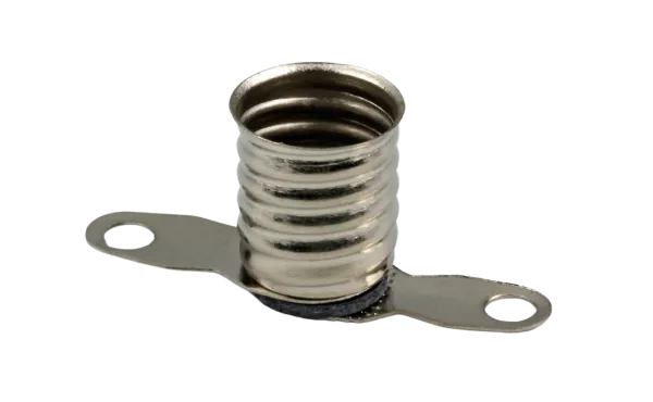 Lampeholder E10 med loddeører, pk a 10  (639220)