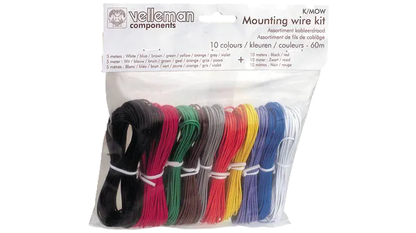 Ledning flerleder 0,2 mm², 10 ulike farger  (641750)
