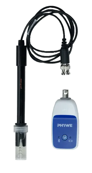 :::PHYWE pH-sensor 0-14 trådlös Bluetooth  (656025)