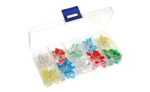 LED assortiment 5 kleuren - 150 stuks in doos  (667510)