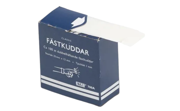 Dubbelsidiga självhäftande remsor - 100 på rulle  (670183)