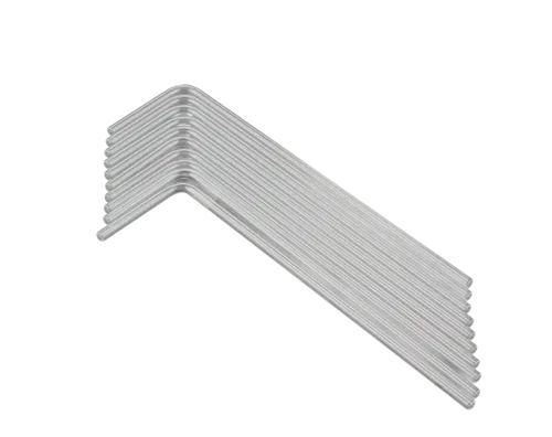 Glazen buisjes 90° 5 x 18 cm - 10 stuks (677030)