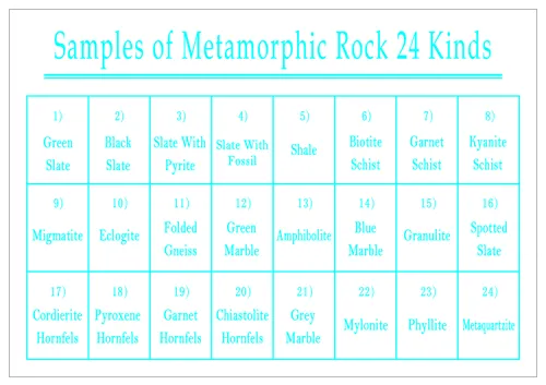 Stensamling, metamorfe, 24 stk, ca 5 x 4 cm Stensamling, metamorfe, 24 stk, ca 5 x 4 cm (768030)