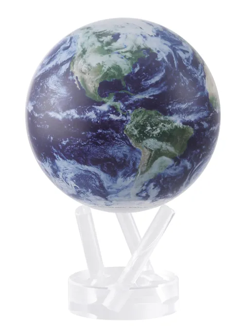 Roterende globus, satellitview, 11 cm  (792005)