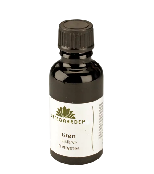 Grøn frugtfarve, 30 mL, E141 Grøn frugtfarve, 30 mL, E141 (828418)