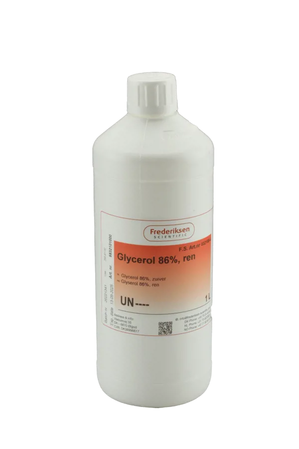 Glycerol 86%, ren, 1 L Glycerol 86%, ren, 1 L (832100-4)