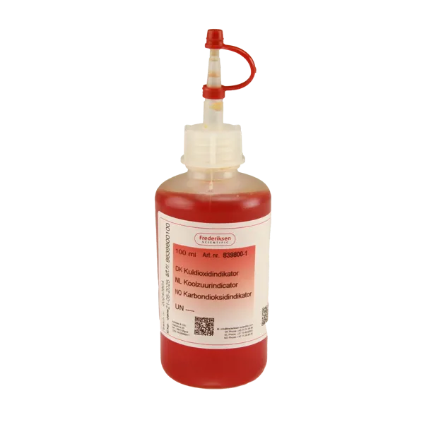 CO2-indicator, Kooldioxide-indicator rode vorm, 100 ml CO2-indicator, Kooldioxide-indicator rode vorm, 100 ml (839800-1)