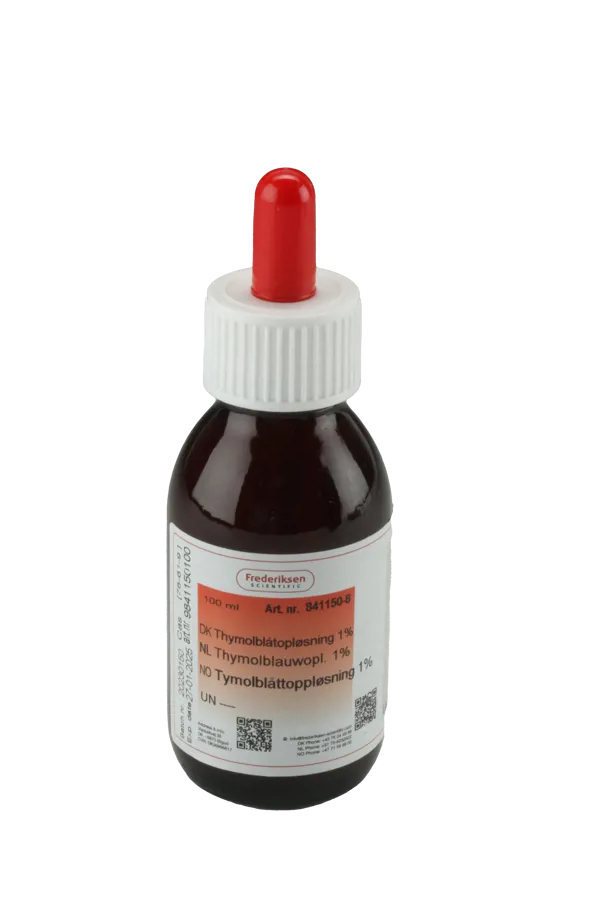 Tymolblåttoppløsning i dråpefl. 100 ml (841150-8)