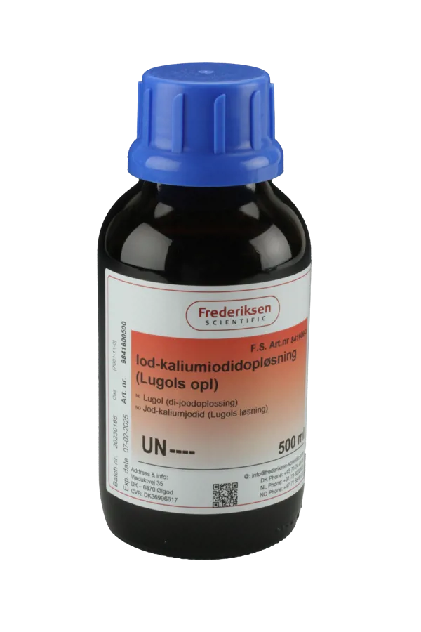 Iod-kaliumiodidopløsning, 500 ml Iod-kaliumiodidopløsning, 500 ml (841600-3)