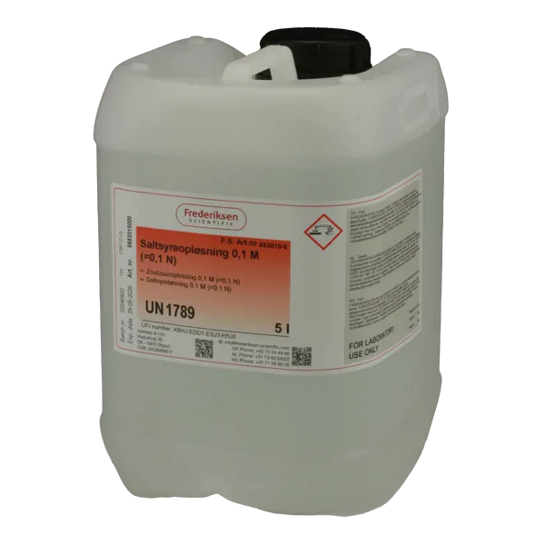 Saltsyre, 0,1 M, 5 L (883010-6)