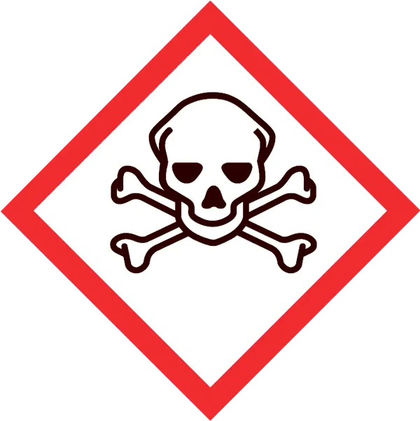 GHS stickers Giftig (Toxisch) 26x26mm - 100 stuks (899321)