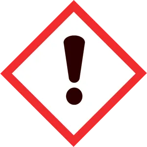 GHS varningsetikett Skadlig 26x26mm - 100 st (899325)