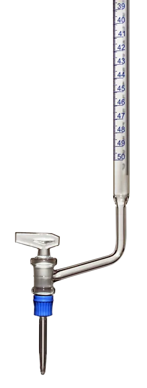 Burette med NS-hane, bøjet, 50 mL (NL117604)