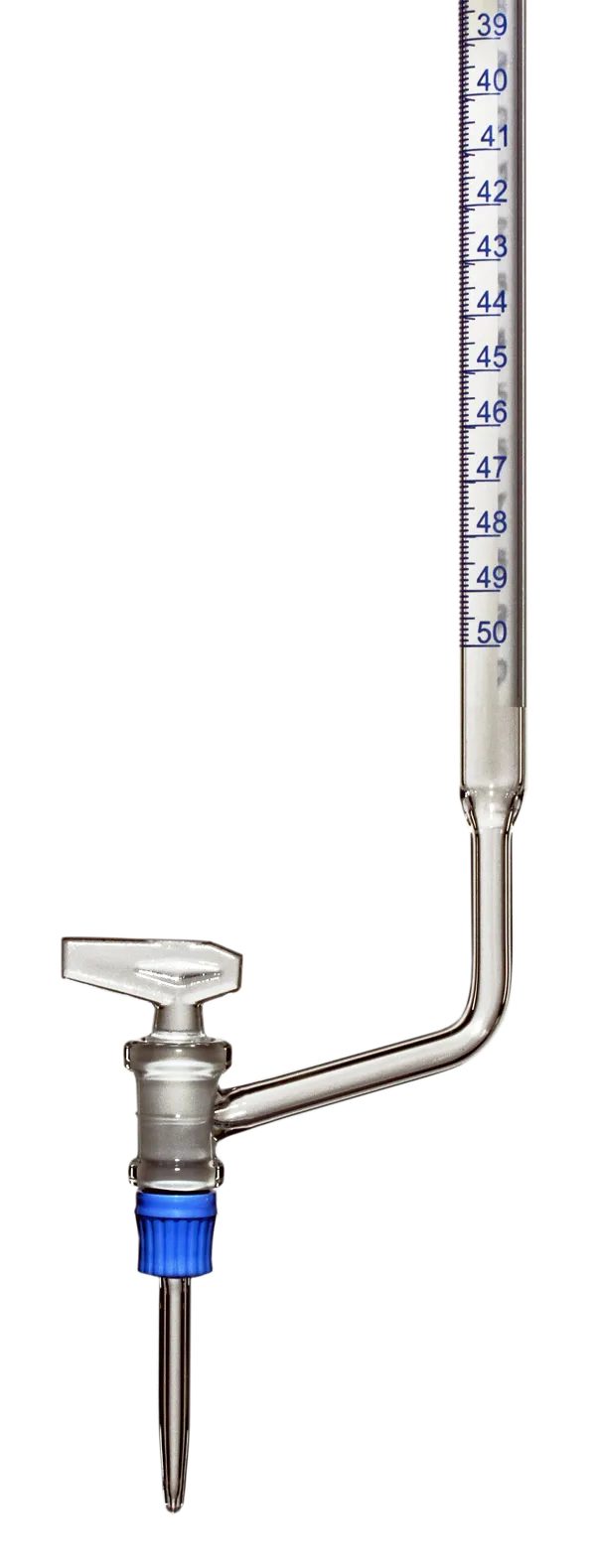 Burette med NS-hane, bøjet, 50 mL (NL117604)